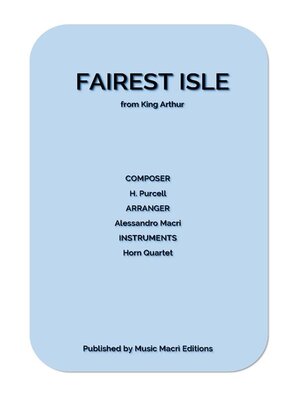 cover image of FAIREST ISLE from King Arthur by H. Purcell